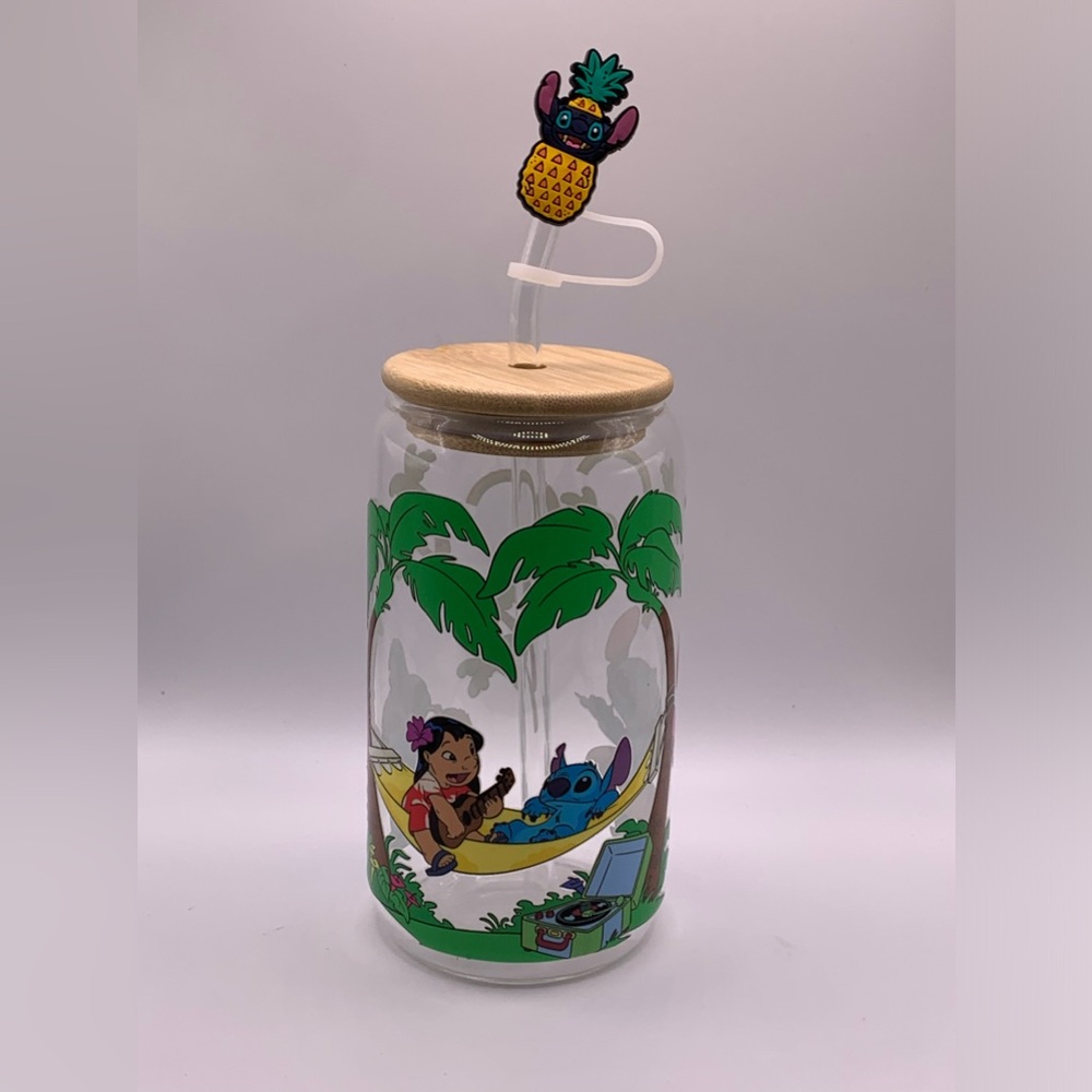 Glass cup Tumbler 16oz